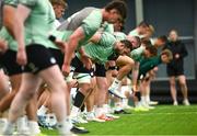 1 July 2025; Josh Murphy during Ireland rugby squad training at the IRFU High Performance Centre at the Sport Ireland Campus in Dublin. Photo by Ramsey Cardy/Sportsfile