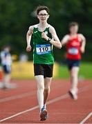 21 June 2025; Daniel Glennon of St Finian's Mullingar, representing Leinster, competes in the boys 3000m walk during the 123.ie Irish Schools Athletics Association Tailteann Games at SETU Campus in Carlow. Photo by Sam Barnes/Sportsfile