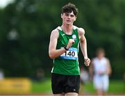 21 June 2025; Evan Walshe of Kilkenny CBS, representing Leinster, competes in the boys 3000m walk during the 123.ie Irish Schools Athletics Association Tailteann Games at SETU Campus in Carlow. Photo by Sam Barnes/Sportsfile
