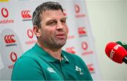 1 July 2025; Assistant coach Denis Leamy during an Ireland rugby media conference at the IRFU High Performance Centre at the Sport Ireland Campus in Dublin. Photo by Ramsey Cardy/Sportsfile