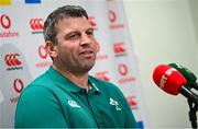 1 July 2025; Assistant coach Denis Leamy during an Ireland rugby media conference at the IRFU High Performance Centre at the Sport Ireland Campus in Dublin. Photo by Ramsey Cardy/Sportsfile