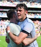 29 June 2025; David Clifford of Kerry celebrates after the GAA Football All-Ireland Senior Championship quarter-final match between Armagh and Kerry at Croke Park in Dublin. Photo by Shauna Clinton/Sportsfile