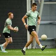 1 July 2025; Sam Prendergast during Ireland rugby squad training at the IRFU High Performance Centre at the Sport Ireland Campus in Dublin. Photo by Ramsey Cardy/Sportsfile