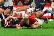 2 July 2025; Jac Morgan of British & Irish Lions scores his side's fifth try during the tour match between Queensland Reds and the British & Irish Lions at Suncorp Stadium in Brisbane, Australia. Photo by Steve Christo/Sportsfile