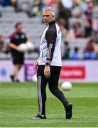 29 June 2025; Galway manager Padraic Joyce before the GAA Football All-Ireland Senior Championship quarter-final match between Meath and Galway at Croke Park in Dublin. Photo by Piaras Ó Mídheach/Sportsfile