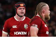 2 July 2025; James Ryan, left, and Finlay Bealham of British & Irish Lions during the tour match between Queensland Reds and the British & Irish Lions at Suncorp Stadium in Brisbane, Australia. Photo by Steve Christo/Sportsfile