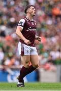 29 June 2025; Shane Walsh of Galway reacts after kicking a wide during the GAA Football All-Ireland Senior Championship quarter-final match between Meath and Galway at Croke Park in Dublin. Photo by Piaras Ó Mídheach/Sportsfile