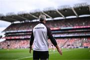 29 June 2025; Galway manager Padraic Joyce during the GAA Football All-Ireland Senior Championship quarter-final match between Meath and Galway at Croke Park in Dublin. Photo by Piaras Ó Mídheach/Sportsfile