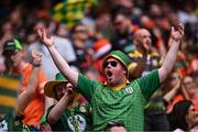 29 June 2025; Meath supporters during the GAA Football All-Ireland Senior Championship quarter-final match between Meath and Galway at Croke Park in Dublin. Photo by Piaras Ó Mídheach/Sportsfile