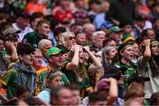 29 June 2025; Meath supporters during the GAA Football All-Ireland Senior Championship quarter-final match between Meath and Galway at Croke Park in Dublin. Photo by Piaras Ó Mídheach/Sportsfile