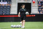 29 June 2025; Republic of Ireland team operations coordinator Denise McElhinney before the women's international friendly match between the USA and Republic of Ireland at TQL Stadium in Cincinnati, Ohio, USA. Photo by Stephen McCarthy/Sportsfile