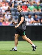 29 June 2025; Republic of Ireland performance analyst Jackson Huxley before the women's international friendly match between the USA and Republic of Ireland at TQL Stadium in Cincinnati, Ohio, USA. Photo by Stephen McCarthy/Sportsfile