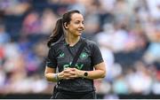 29 June 2025; Republic of Ireland physiotherapist Angela Kenneally before the women's international friendly match between the USA and Republic of Ireland at TQL Stadium in Cincinnati, Ohio, USA. Photo by Stephen McCarthy/Sportsfile