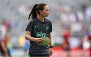 29 June 2025; Republic of Ireland assistant coach Amber Whiteley before the women's international friendly match between the USA and Republic of Ireland at TQL Stadium in Cincinnati, Ohio, USA. Photo by Stephen McCarthy/Sportsfile
