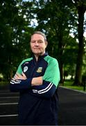 2 July 2025; Meath manager Robbie Brennan poses for a portrait during a Meath Football media conference at Bective Stud in Balgil, Navan, Meath, ahead of the GAA Football All-Ireland Senior Championship semi-final match between Meath and Donegal next week. Photo by Piaras Ó Mídheach/Sportsfile