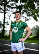 2 July 2025; Meath footballer Eoghan Frayne poses for a portrait during a Meath Football media conference at Bective Stud in Balgil, Navan, Meath, ahead of the GAA Football All-Ireland Senior Championship semi-final match between Meath and Donegal next week. Photo by Piaras Ó Mídheach/Sportsfile