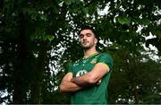 2 July 2025; Meath footballer Ciarán Caulfield poses for a portrait during a Meath Football media conference at Bective Stud in Balgil, Navan, Meath, ahead of the GAA Football All-Ireland Senior Championship semi-final match between Meath and Donegal next week. Photo by Piaras Ó Mídheach/Sportsfile