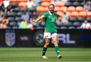 29 June 2025; Kyra Carusa of Republic of Ireland during the women's international friendly match between the USA and Republic of Ireland at TQL Stadium in Cincinnati, Ohio, USA. Photo by Stephen McCarthy/Sportsfile
