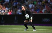 29 June 2025; United States goalkeeper Mandy McGlynn during the women's international friendly match between the USA and Republic of Ireland at TQL Stadium in Cincinnati, Ohio, USA. Photo by Stephen McCarthy/Sportsfile