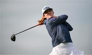 3 July 2025; Lauren Walsh of Ireland watches her tee shot on the 10th hole during day one of the 2025 KPMG Women’s Irish Open Golf Championship at Carton House Golf Club in Maynooth, Kildare. Photo by Seb Daly/Sportsfile