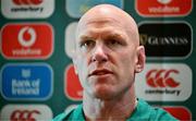 3 July 2025; Head coach Paul O'Connell during an Ireland rugby media conference at the Tbilisi Marriott Hotel in Tbilisi, Georgia. Photo by Brendan Moran/Sportsfile