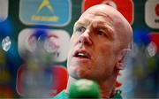 3 July 2025; Head coach Paul O'Connell during an Ireland rugby media conference at the Tbilisi Marriott Hotel in Tbilisi, Georgia. Photo by Brendan Moran/Sportsfile