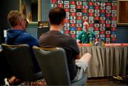 3 July 2025; Head coach Paul O'Connell during an Ireland rugby media conference at the Tbilisi Marriott Hotel in Tbilisi, Georgia. Photo by Brendan Moran/Sportsfile