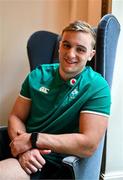 3 July 2025; Gavin Coombes poses for a portrait during an Ireland rugby media conference at the Tbilisi Marriott Hotel in Tbilisi, Georgia. Photo by Brendan Moran/Sportsfile