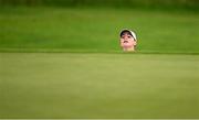 3 July 2025; Darcey Harry of Wales plays out of a bunker on the third hole during day one of the 2025 KPMG Women’s Irish Open Golf Championship at Carton House Golf Club in Maynooth, Kildare. Photo by Seb Daly/Sportsfile