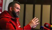 3 July 2025; Head coach Andy Farrell during a British & Irish Lions team announcement at The Intercontinental Sydney by OHG in Sydney, Australia. Photo by Steve Christo/Sportsfile