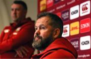 3 July 2025; Head coach Andy Farrell during a British & Irish Lions team announcement at The Intercontinental Sydney by OHG in Sydney, Australia. Photo by Steve Christo/Sportsfile