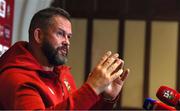 3 July 2025; Head coach Andy Farrell during a British & Irish Lions team announcement at The Intercontinental Sydney by OHG in Sydney, Australia. Photo by Steve Christo/Sportsfile