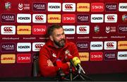 3 July 2025; Head coach Andy Farrell during a British & Irish Lions team announcement at The Intercontinental Sydney by OHG in Sydney, Australia. Photo by Steve Christo/Sportsfile