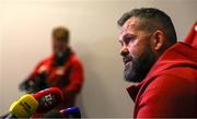 3 July 2025; Head coach Andy Farrell during a British & Irish Lions team announcement at The Intercontinental Sydney by OHG in Sydney, Australia. Photo by Steve Christo/Sportsfile