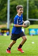 3 July 2025; Participant during a Bank of Ireland Leinster Rugby Summer Camp at Stillorgan Rathfarnham RFC in Dublin. Photo by Sam Barnes/Sportsfile
