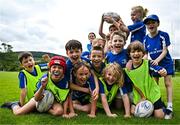 3 July 2025; Participants during a Bank of Ireland Leinster Rugby Summer Camp at Stillorgan Rathfarnham RFC in Dublin. Photo by Sam Barnes/Sportsfile