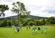 3 July 2025; Participants during a Bank of Ireland Leinster Rugby Summer Camp at Stillorgan Rathfarnham RFC in Dublin. Photo by Sam Barnes/Sportsfile