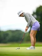 3 July 2025; Madelene Sagstrom of Sweden putts on the ninth green during day one of the 2025 KPMG Women’s Irish Open Golf Championship at Carton House Golf Club in Maynooth, Kildare. Photo by Seb Daly/Sportsfile