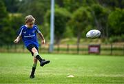 3 July 2025; Liam Wright during a Bank of Ireland Leinster Rugby Summer Camp at Stillorgan Rathfarnham RFC in Dublin. Photo by Sam Barnes/Sportsfile