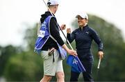 3 July 2025; Chiara Tamburlini of Switzerland after putting on the ninth green during day one of the 2025 KPMG Women’s Irish Open Golf Championship at Carton House Golf Club in Maynooth, Kildare. Photo by Seb Daly/Sportsfile