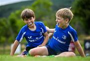 3 July 2025; Participants during a Bank of Ireland Leinster Rugby Summer Camp at Stillorgan Rathfarnham RFC in Dublin. Photo by Sam Barnes/Sportsfile