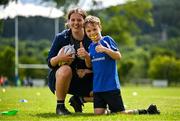 3 July 2025; Coach Emma Tully and Liam Wright during a Bank of Ireland Leinster Rugby Summer Camp at Stillorgan Rathfarnham RFC in Dublin. Photo by Sam Barnes/Sportsfile
