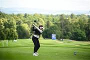 3 July 2025; Georgia Hall of England plays her tee shot on the 13th hole during day one of the 2025 KPMG Women’s Irish Open Golf Championship at Carton House Golf Club in Maynooth, Kildare. Photo by Seb Daly/Sportsfile
