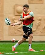 4 July 2025; Alex Kendellen during an Ireland rugby captain's run at Mikheil Meskhi Stadium in Tbilisi, Georgia. Photo by Brendan Moran/Sportsfile