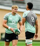 4 July 2025; Hugh Gavin during an Ireland rugby captain's run at Mikheil Meskhi Stadium in Tbilisi, Georgia. Photo by Brendan Moran/Sportsfile