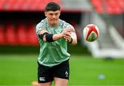 4 July 2025; Stephen Smyth during an Ireland rugby captain's run at Mikheil Meskhi Stadium in Tbilisi, Georgia. Photo by Brendan Moran/Sportsfile