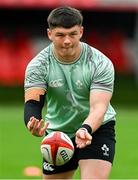 4 July 2025; Stephen Smyth during an Ireland rugby captain's run at Mikheil Meskhi Stadium in Tbilisi, Georgia. Photo by Brendan Moran/Sportsfile