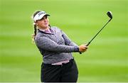 4 July 2025; Canice Screene of Ireland watches her shot from the 17th fairway during day two of the 2025 KPMG Women’s Irish Open Golf Championship at Carton House Golf Club in Maynooth, Kildare.