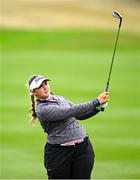 4 July 2025; Canice Screene of Ireland watches her shot from the 17th fairway during day two of the 2025 KPMG Women’s Irish Open Golf Championship at Carton House Golf Club in Maynooth, Kildare. Photo by Seb Daly/Sportsfile