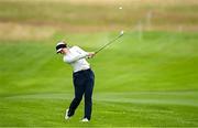 4 July 2025; Polly Mack of Germany plays a shot from the 17th fairway during day two of the 2025 KPMG Women’s Irish Open Golf Championship at Carton House Golf Club in Maynooth, Kildare. Photo by Seb Daly/Sportsfile
